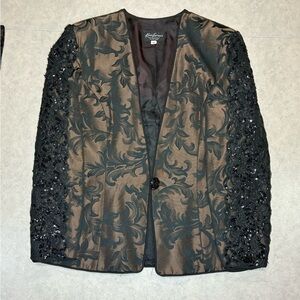 Vintage Karen Lawrence Damask & Sequin Evening Set
